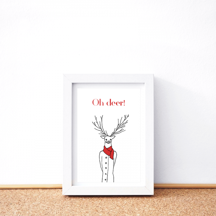 Oh deer card
