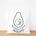Avocato cotton tote bag